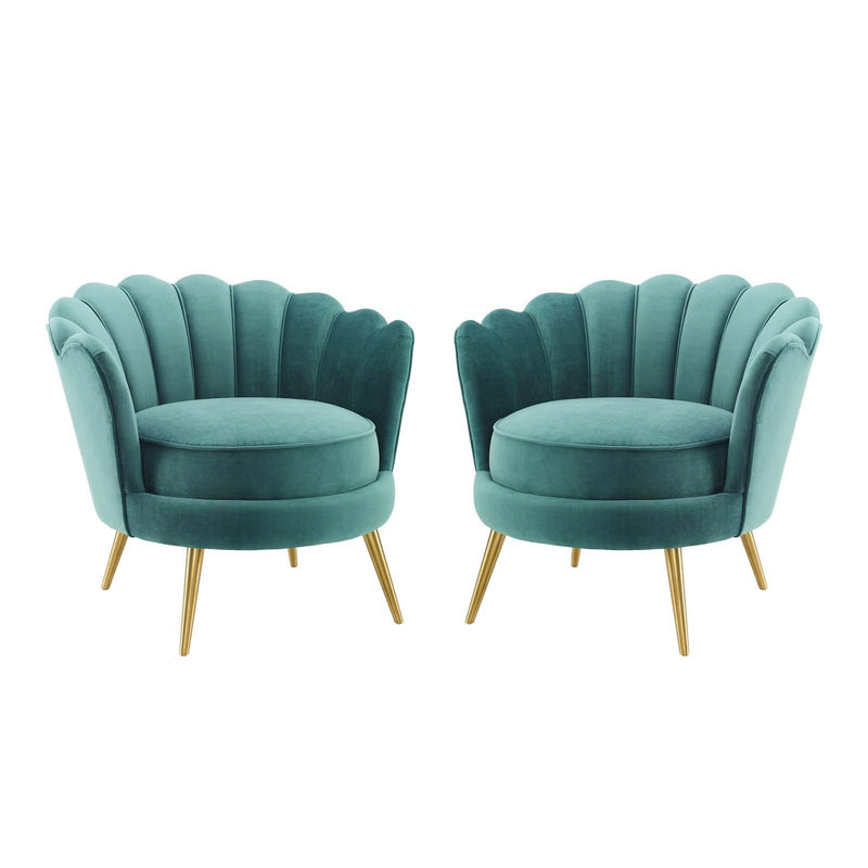 Admire Accent Armchair Performance Velvet Set of 2