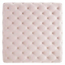 Ensconce Tufted Performance Velvet Square Ottoman