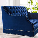 Proverbial Tufted Performance Velvet Loveseat