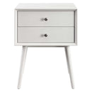 Ember Wood Nightstand With USB Ports