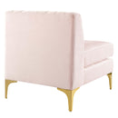 Triumph Channel Tufted Performance Velvet 6-Piece Sectional Sofa