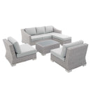 Conway Sunbrella� Outdoor Patio Wicker Rattan 5-Piece Furniture Set