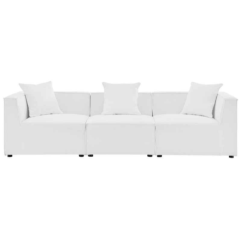 Saybrook Outdoor Patio Upholstered 3-Piece Sectional Sofa
