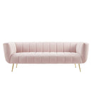 Favour Channel Tufted Performance Velvet Sofa