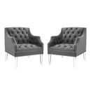 Proverbial Armchair Performance Velvet Set of 2