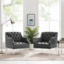 Proverbial Armchair Performance Velvet Set of 2