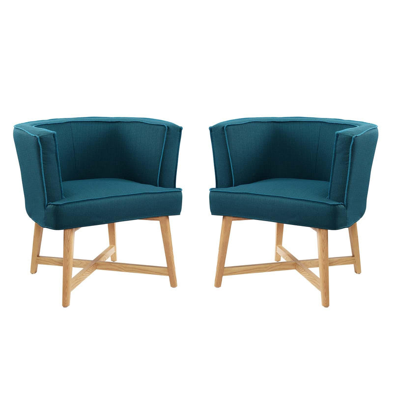 Anders Accent Chair Upholstered Fabric Set of 2