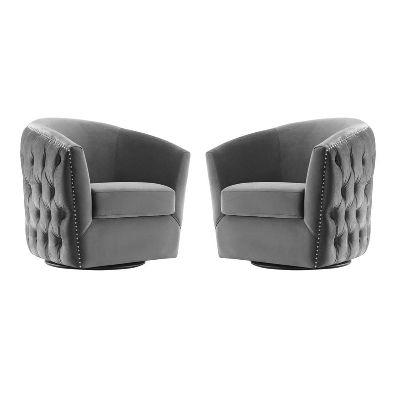 Rogue Armchair Performance Velvet Set of 2