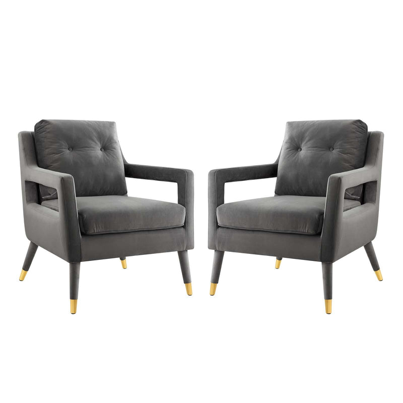 Premise Armchair Performance Velvet Set of 2