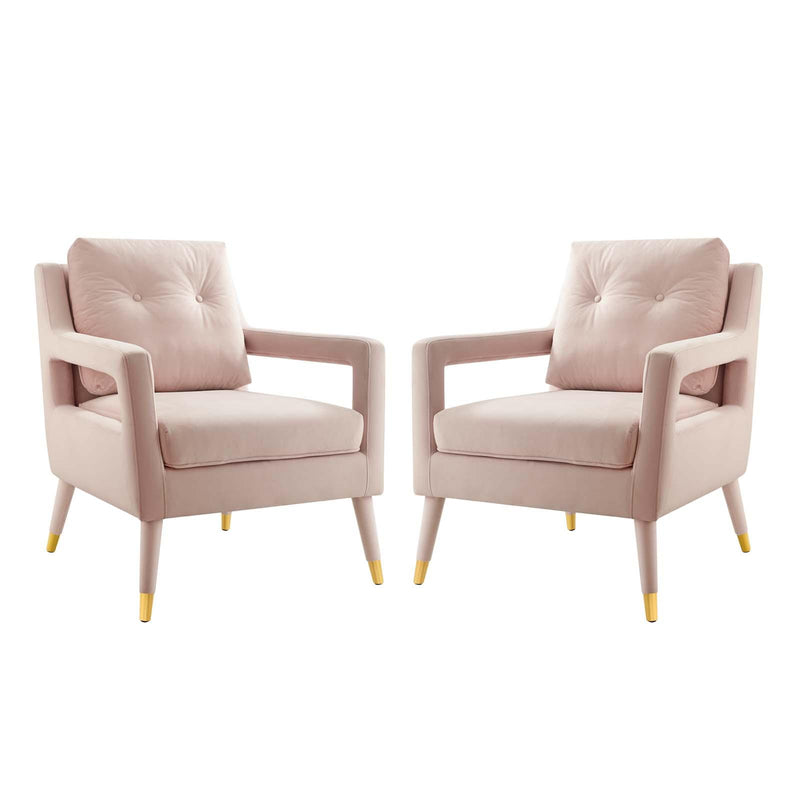 Premise Armchair Performance Velvet Set of 2