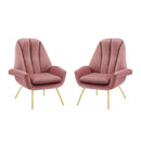 Summit Armchair Performance Velvet Set of 2