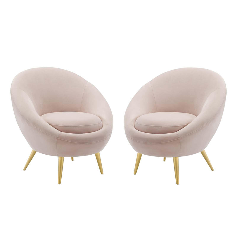 Circuit Accent Chair Performance Velvet Set of 2