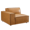 Restore Right-Arm Vegan Leather Sectional Sofa Chair