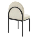 Isla Channel Tufted Upholstered Fabric Dining Side Chair