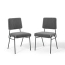 Craft Dining Side Chair Upholstered Fabric Set of 2
