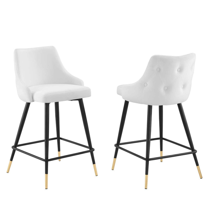 Adorn Performance Velvet Counter Stool Set of 2