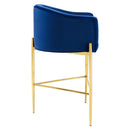 Savour Tufted Performance Velvet Bar Stool Set of 2