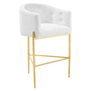 Savour Tufted Performance Velvet Bar Stool
