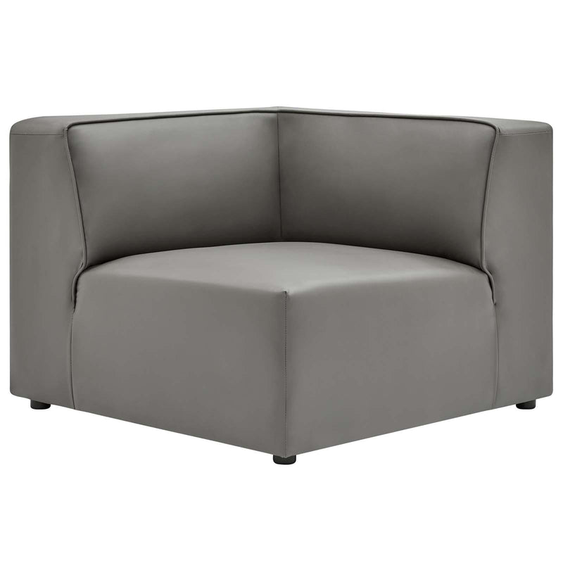 Mingle Vegan Leather Corner Chair