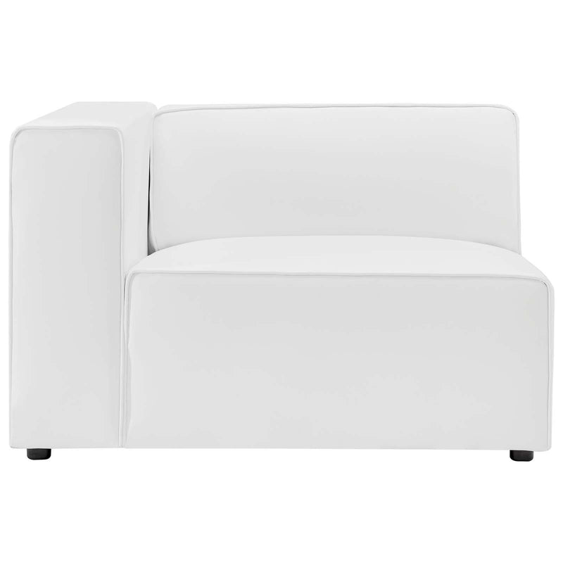Mingle Vegan Leather 2-Piece Sectional Sofa Loveseat