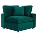 Commix Down Filled Overstuffed Performance Velvet 4-Seater Sofa