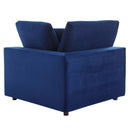 Commix Down Filled Overstuffed Performance Velvet Corner Chair