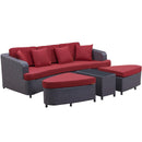Monterey 4 Piece Outdoor Patio Sofa Set