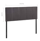 Oliver Queen Upholstered Vinyl Headboard