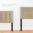 Lily King Upholstered Fabric Headboard