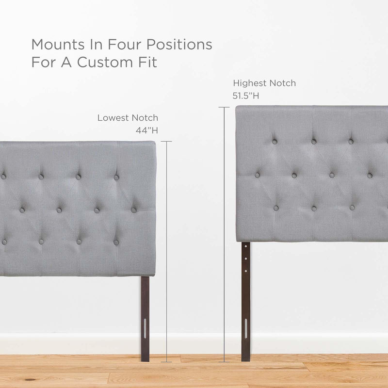 Clique Queen Upholstered Fabric Headboard