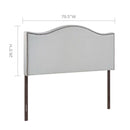 Curl King Nailhead Upholstered Headboard