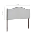 Curl Full Nailhead Upholstered Headboard