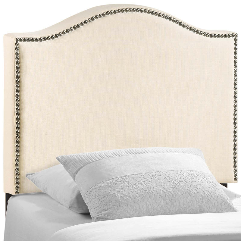 Curl Twin Nailhead Upholstered Headboard
