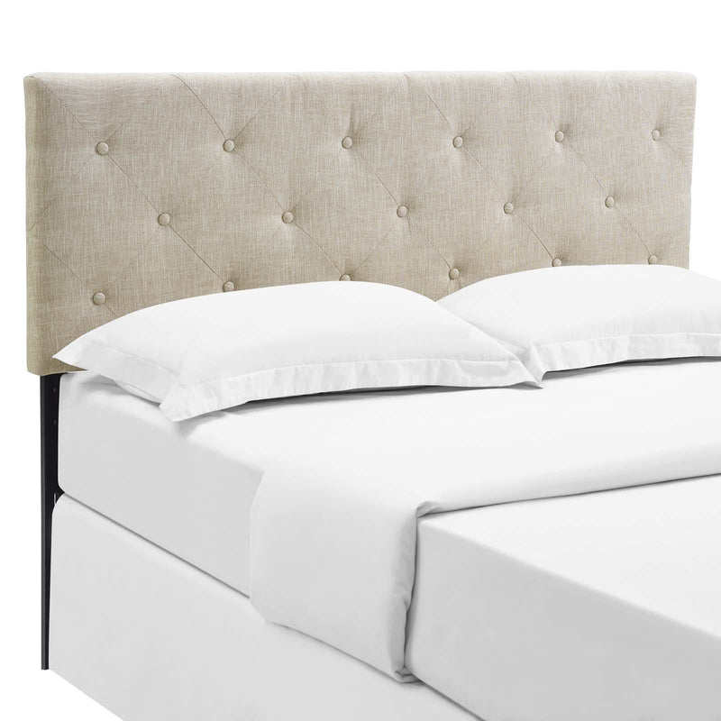 Terisa King Upholstered Fabric Headboard