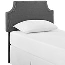 Laura Twin Upholstered Fabric Headboard
