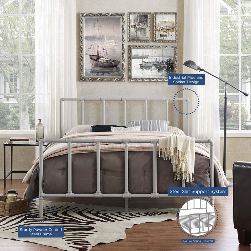 Dower Queen Stainless Steel Bed