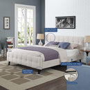 Ophelia Queen Fabric Bed