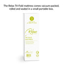 Relax 39 x 75 x 4 (Twin) Tri-Fold Mattress Topper