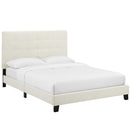 Melanie King Tufted Button Upholstered Performance Velvet Platform Bed
