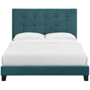 Melanie Queen Tufted Button Upholstered Performance Velvet Platform Bed