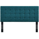 Paisley Tufted Twin Upholstered Linen Fabric Headboard