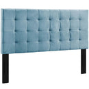 Paisley Tufted Full / Queen Upholstered Performance Velvet Headboard