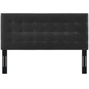 Paisley Tufted King and California King Upholstered Faux Leather Headboard