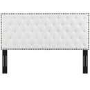 Helena Tufted Full / Queen Upholstered Linen Fabric Headboard