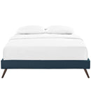 Loryn King Fabric Bed Frame with Round Splayed Legs