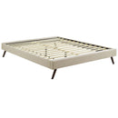 Loryn King Fabric Bed Frame with Round Splayed Legs