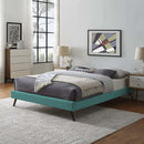 Loryn Queen Fabric Bed Frame with Round Splayed Legs