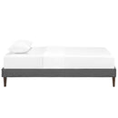 Tessie Twin Fabric Bed Frame with Squared Tapered Legs