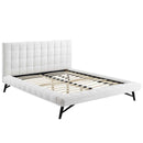 Julia Queen Biscuit Tufted Performance Velvet Platform Bed