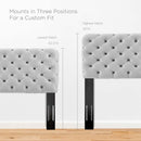 Lizzy Tufted Full/Queen Performance Velvet Headboard